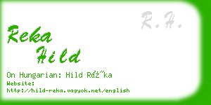 reka hild business card